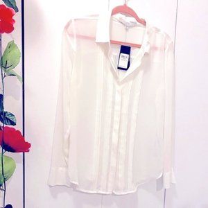 🌷Guess🌷 NWT 🌷 White Tuxedo Shirt